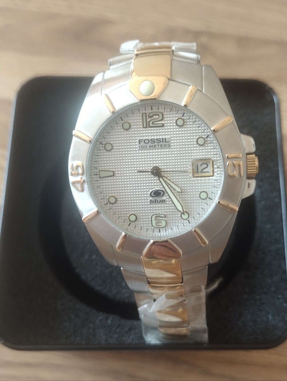 Men's AM-3447 Fossil Blue 38 MM Quartz Watch